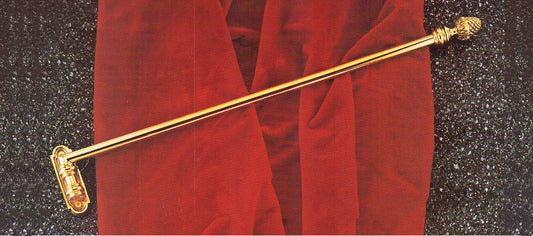 Solid Brass Swing Rod with Finial