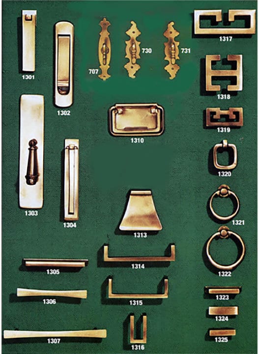 Furniture Hardware - Asia Style - Solid Brass