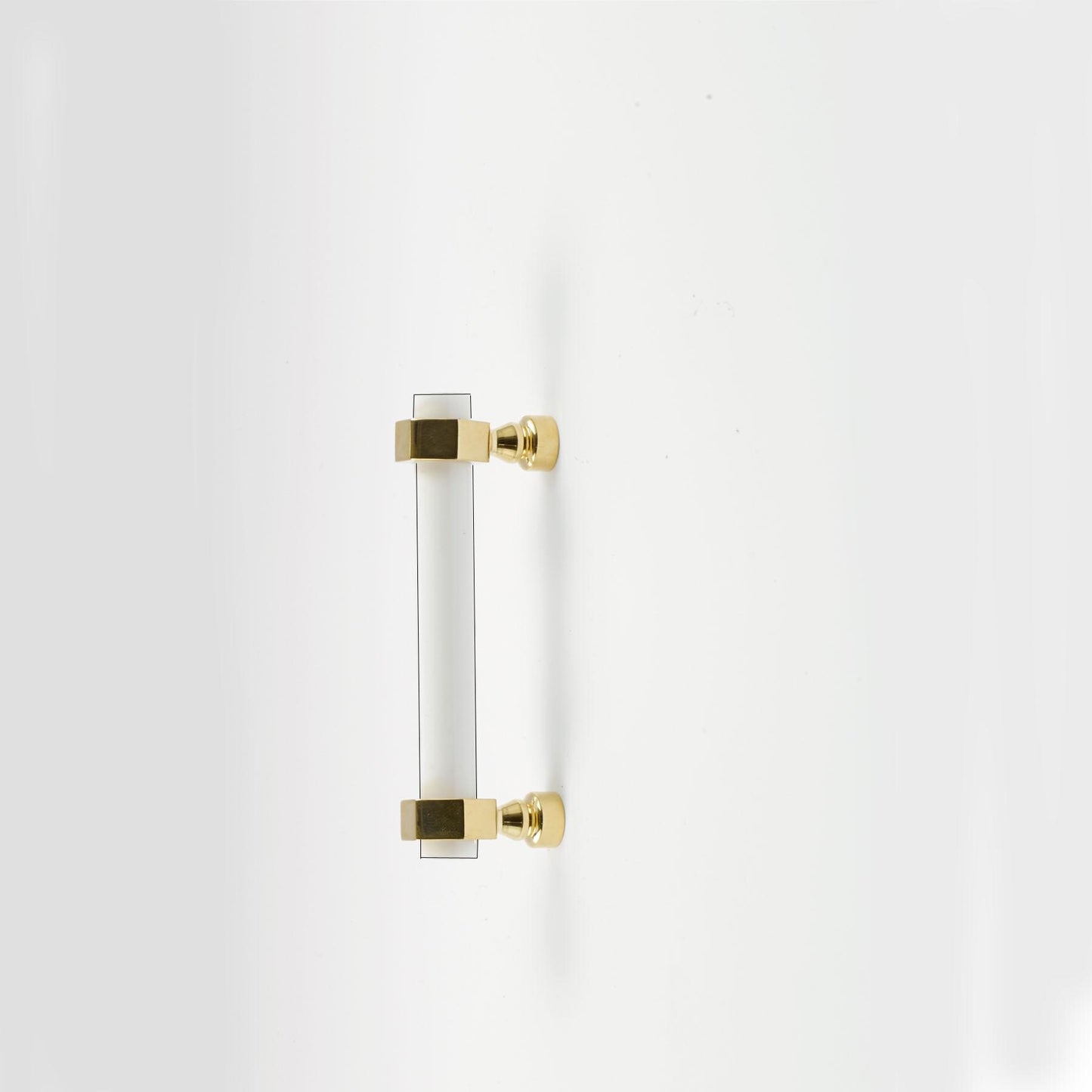 Hexagonalcollar pull with white acrylic rod