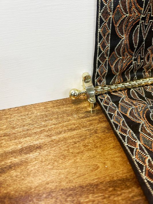 0453 Ball Finial Stair Rod with Rope Style Brass Tube Made In USA